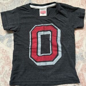 HOMAGE Kids Charcoal and Red Graphic Tee